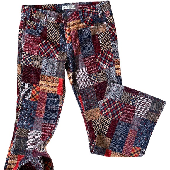 Free People Pants - Free People Patchwork Corduroy Flare Pants